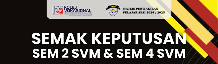 Semakan Keputusan SVM 2024