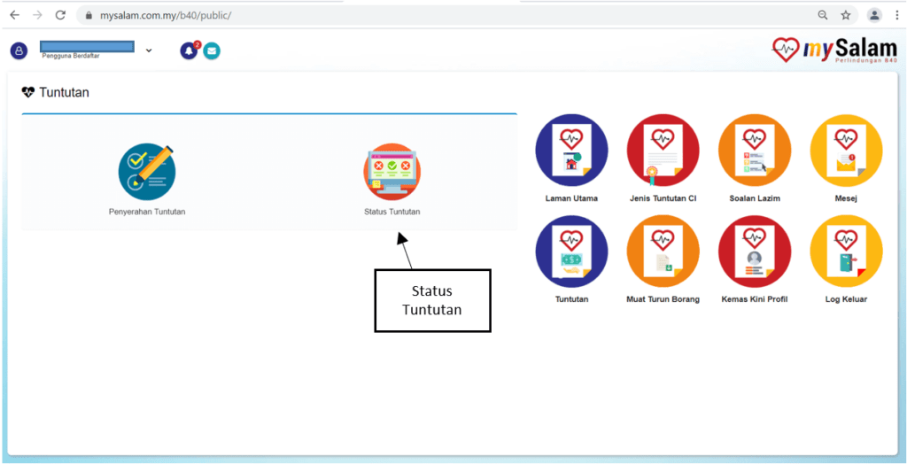 Cara Tuntutan MySalam 2024