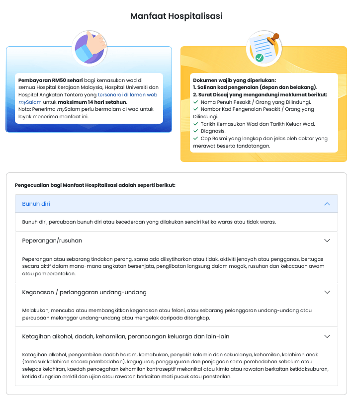 Manfaat Hospitalisasi MySalam 2024
