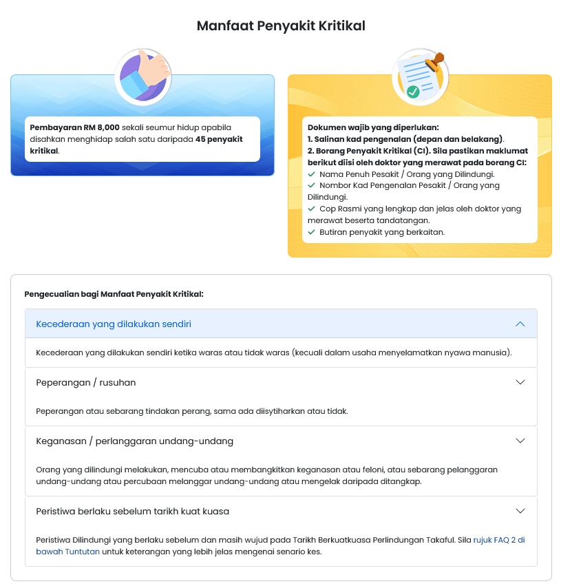 Manfaat Penyakit Kritikal MySalam 2024